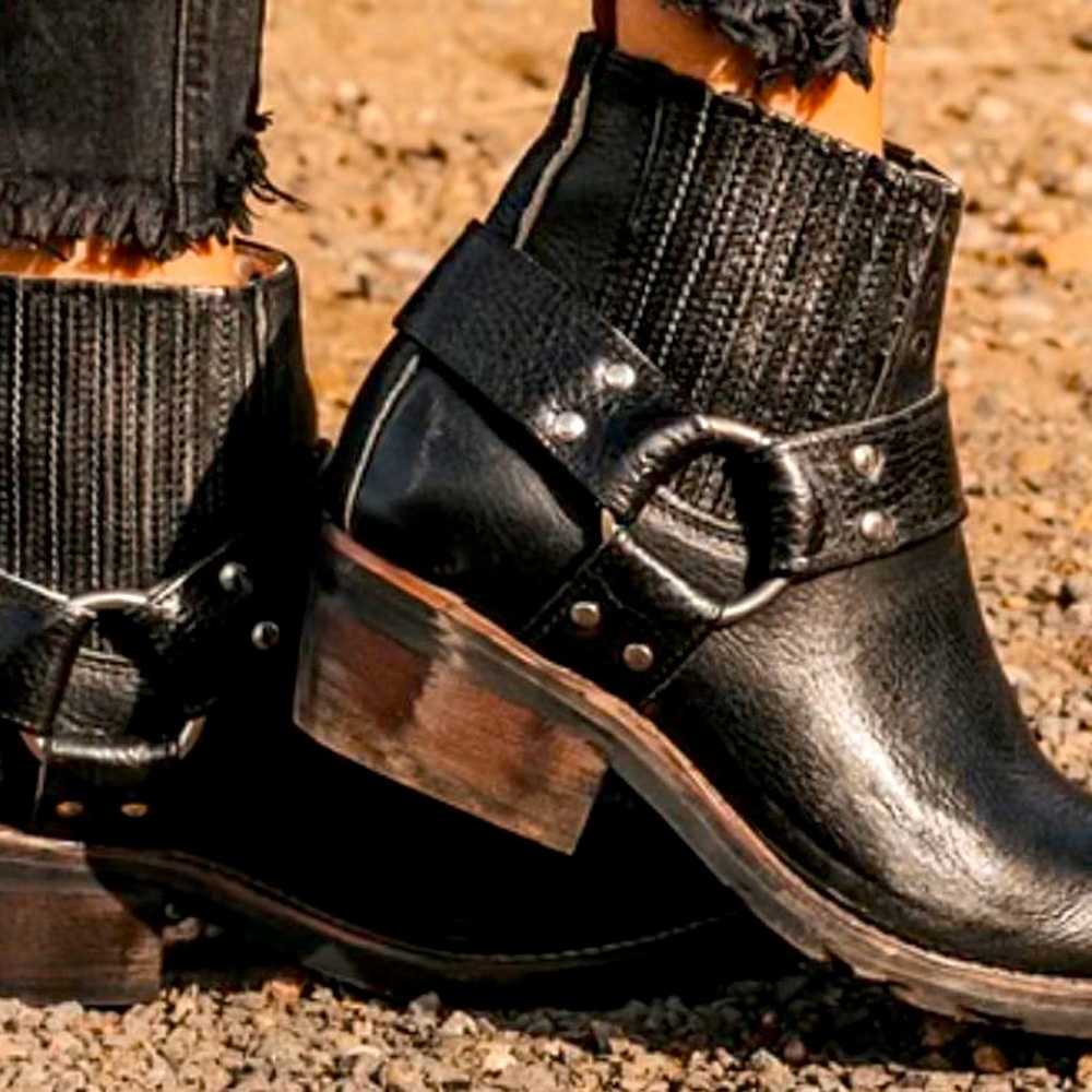 Freebird Whiskey Ankle Boots in Black Women size 8